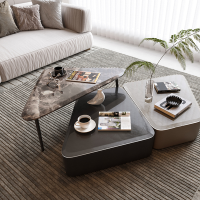  Minotti 茶几su模型 