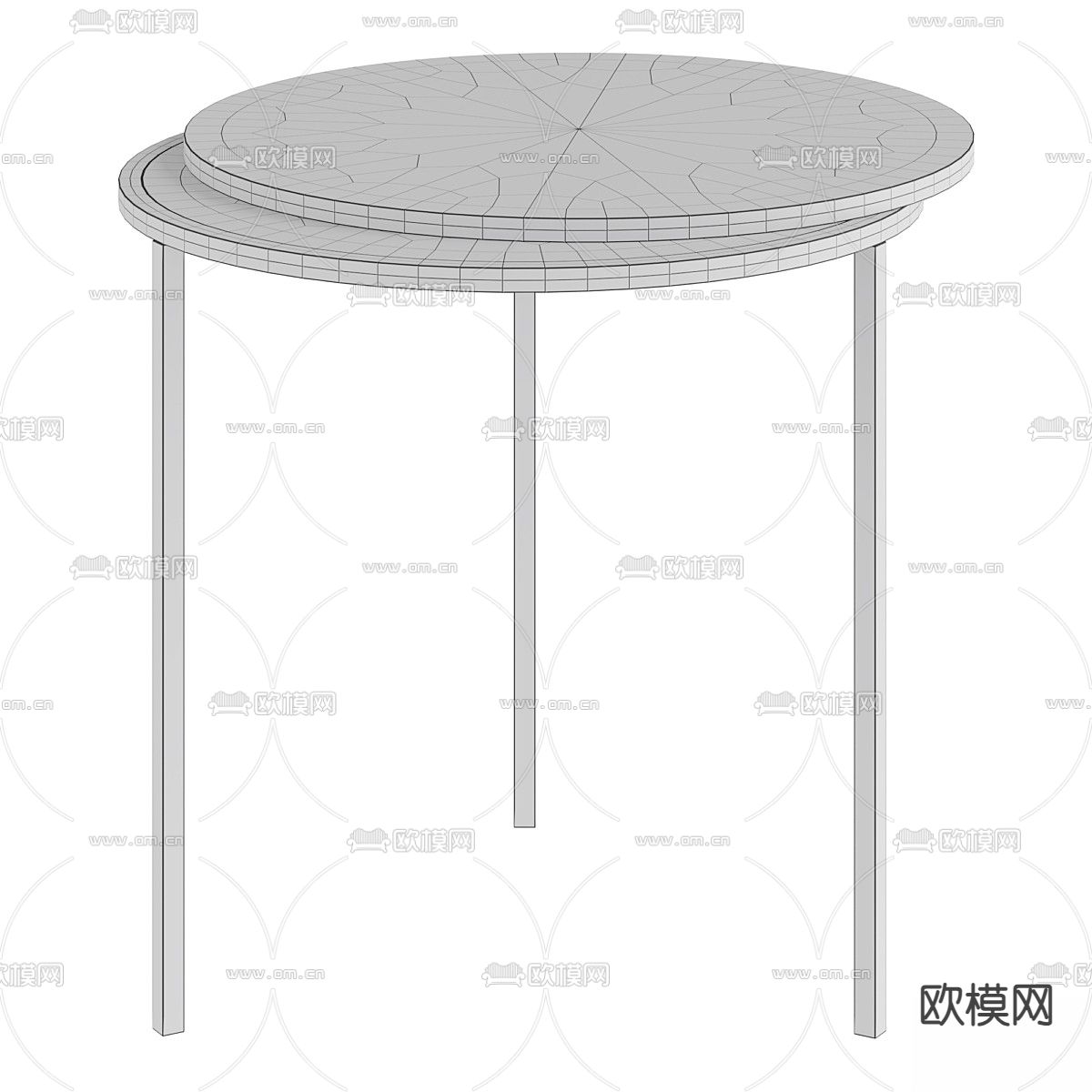 WELL 咖啡桌3d模型下载（渲染图2）