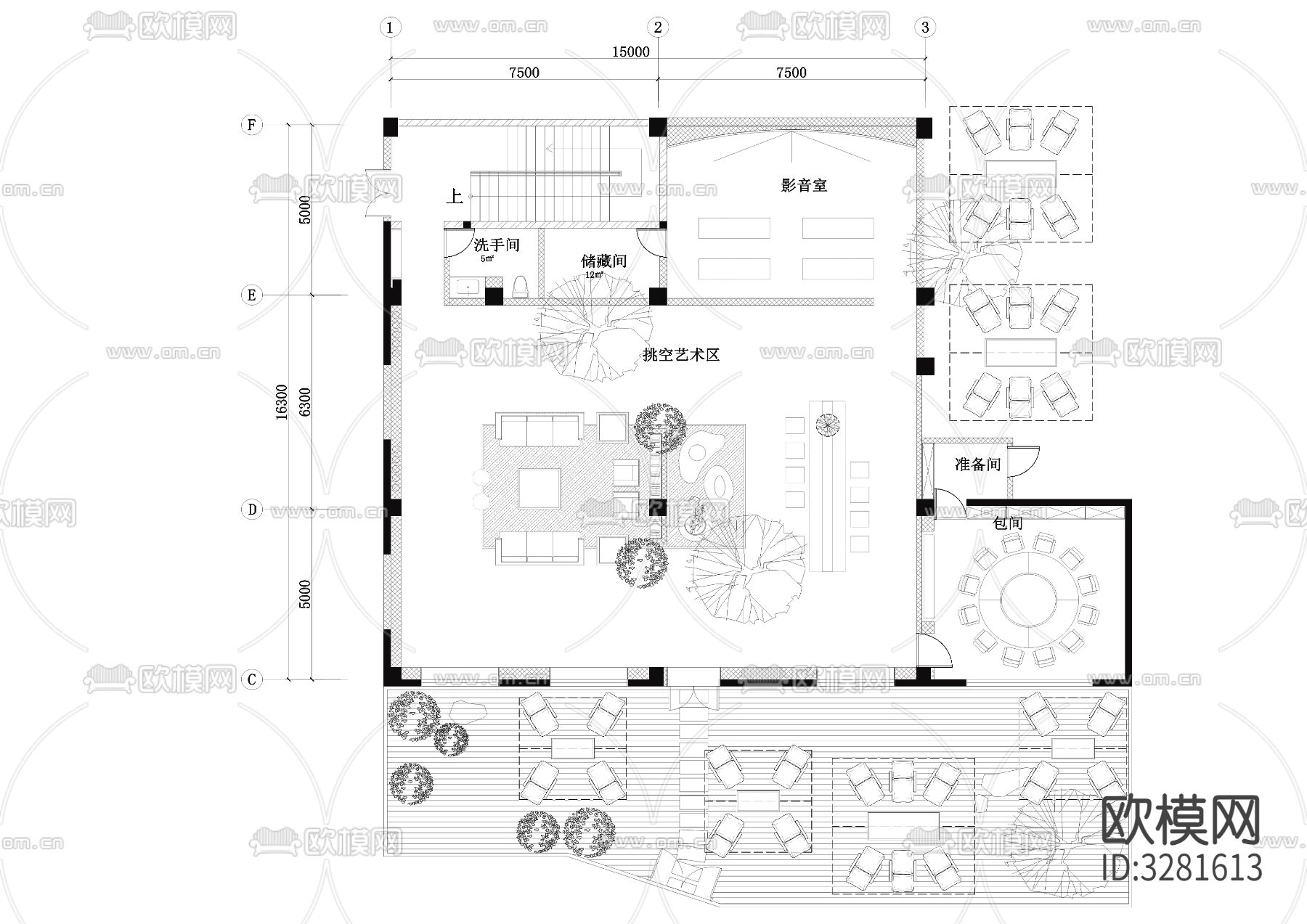 露营营地民宿cad平面图下载