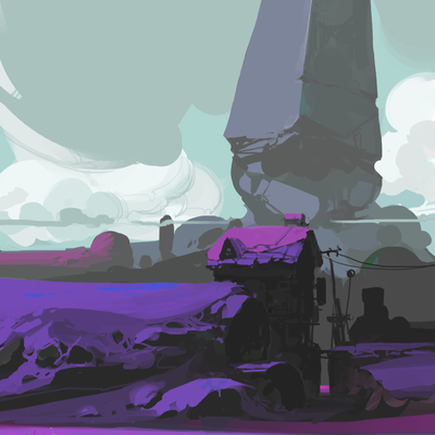  风景装饰画贴图 