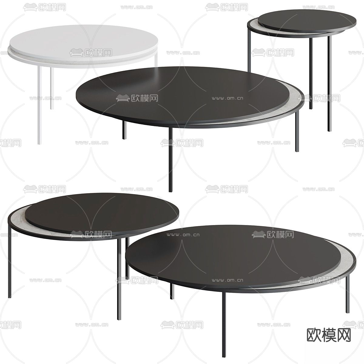 WELL 咖啡桌3d模型下载（渲染图1）