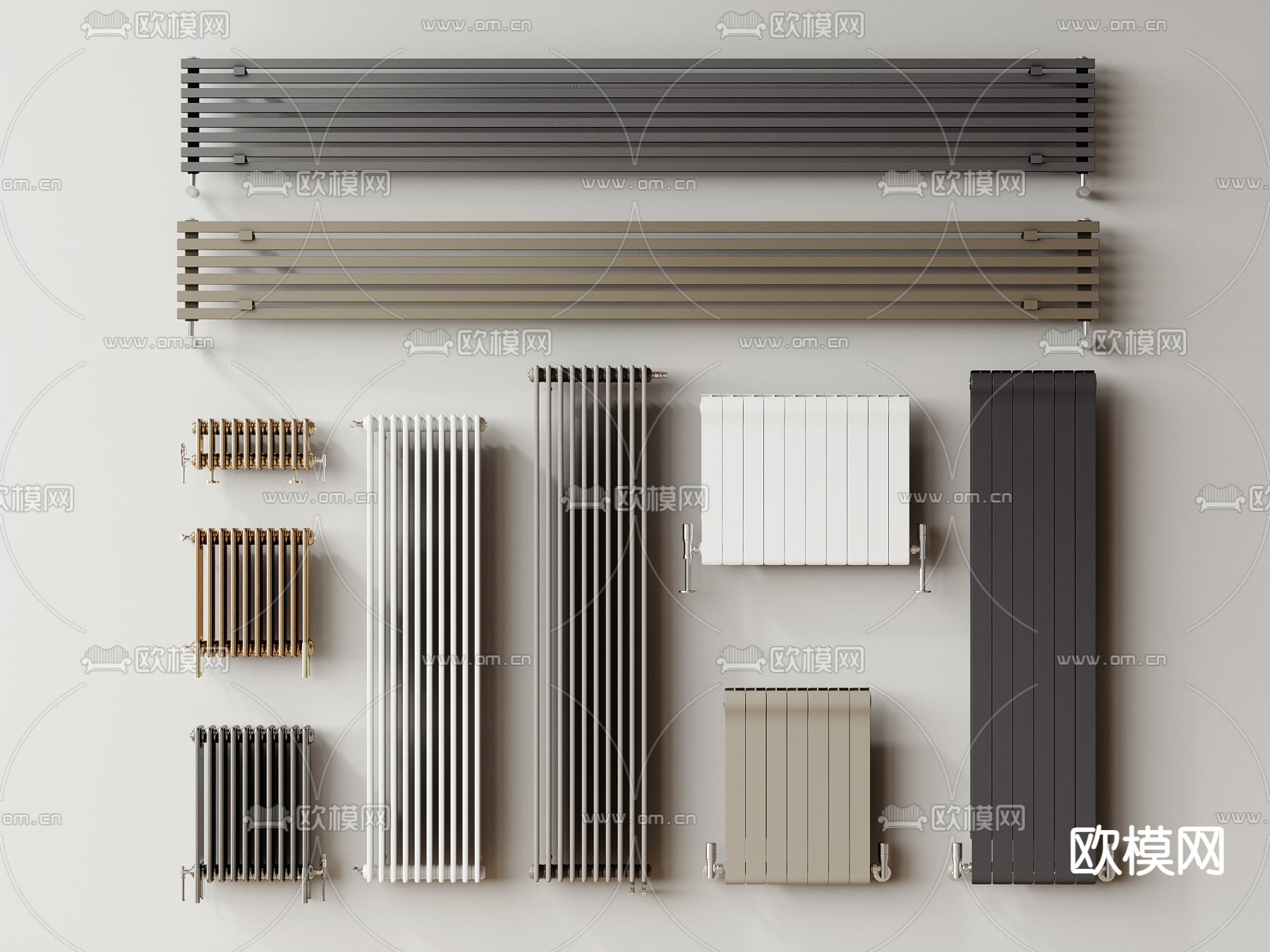 暖气片3d模型下载