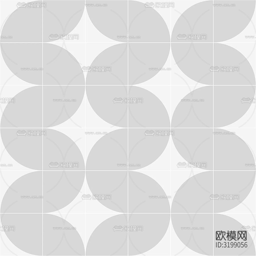 灰色现代简约花砖贴图下载