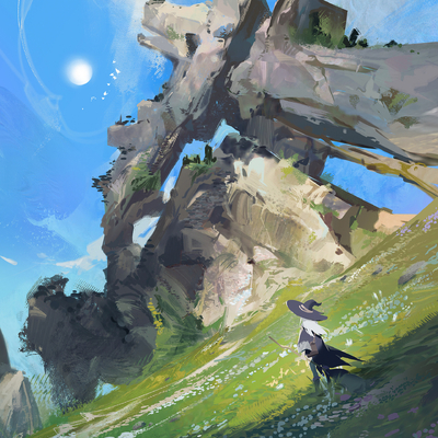  卡通游戏 风景装饰画贴图 