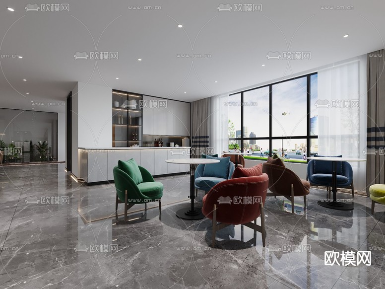 水电工艺展厅3d模型下载(渲染图2)
