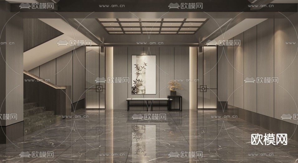 中医院药房3d模型下载(渲染图2)