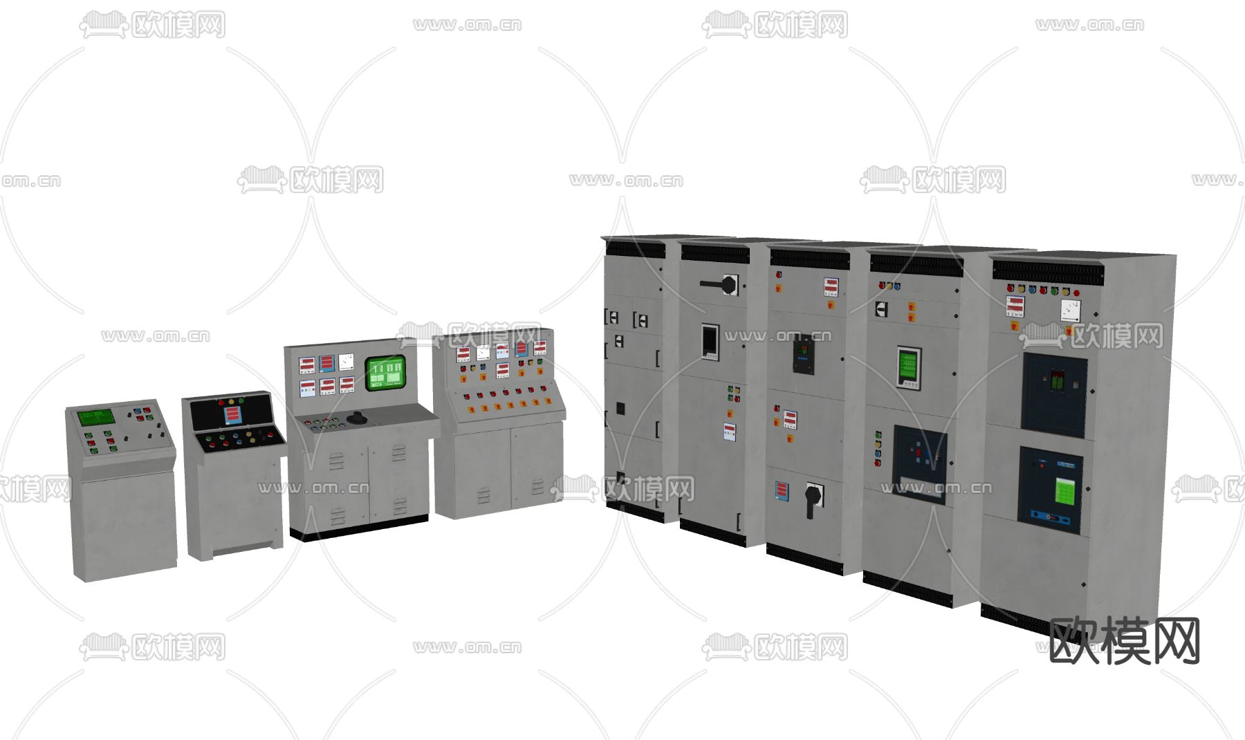 控制台 操控台3d模型下载（渲染图2）