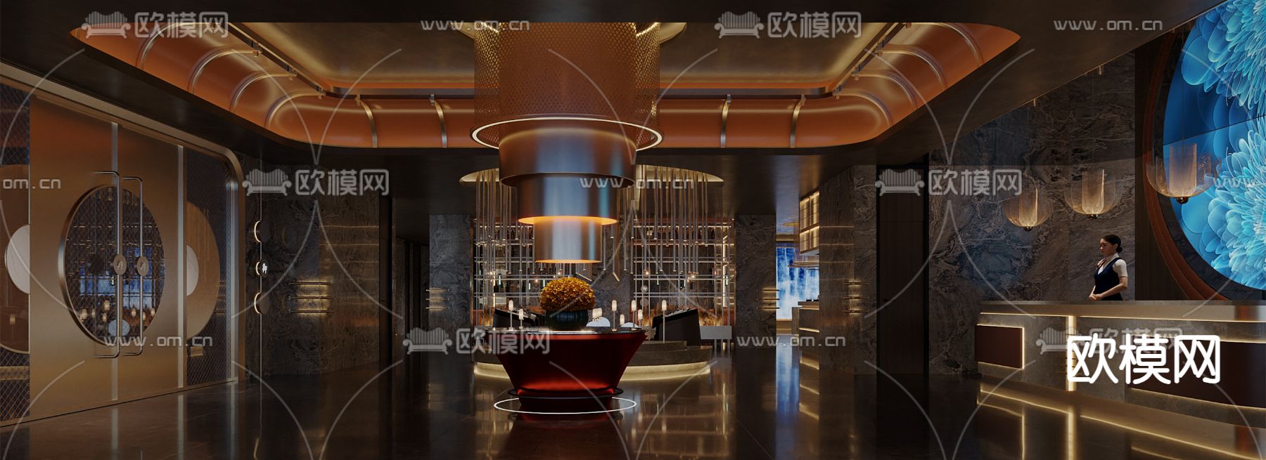 SPA洗浴中心su模型下载（渲染图2）