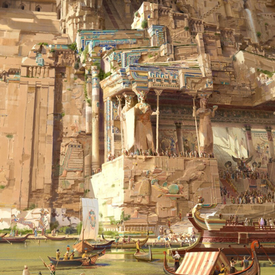  卡通游戏 风景装饰画贴图 