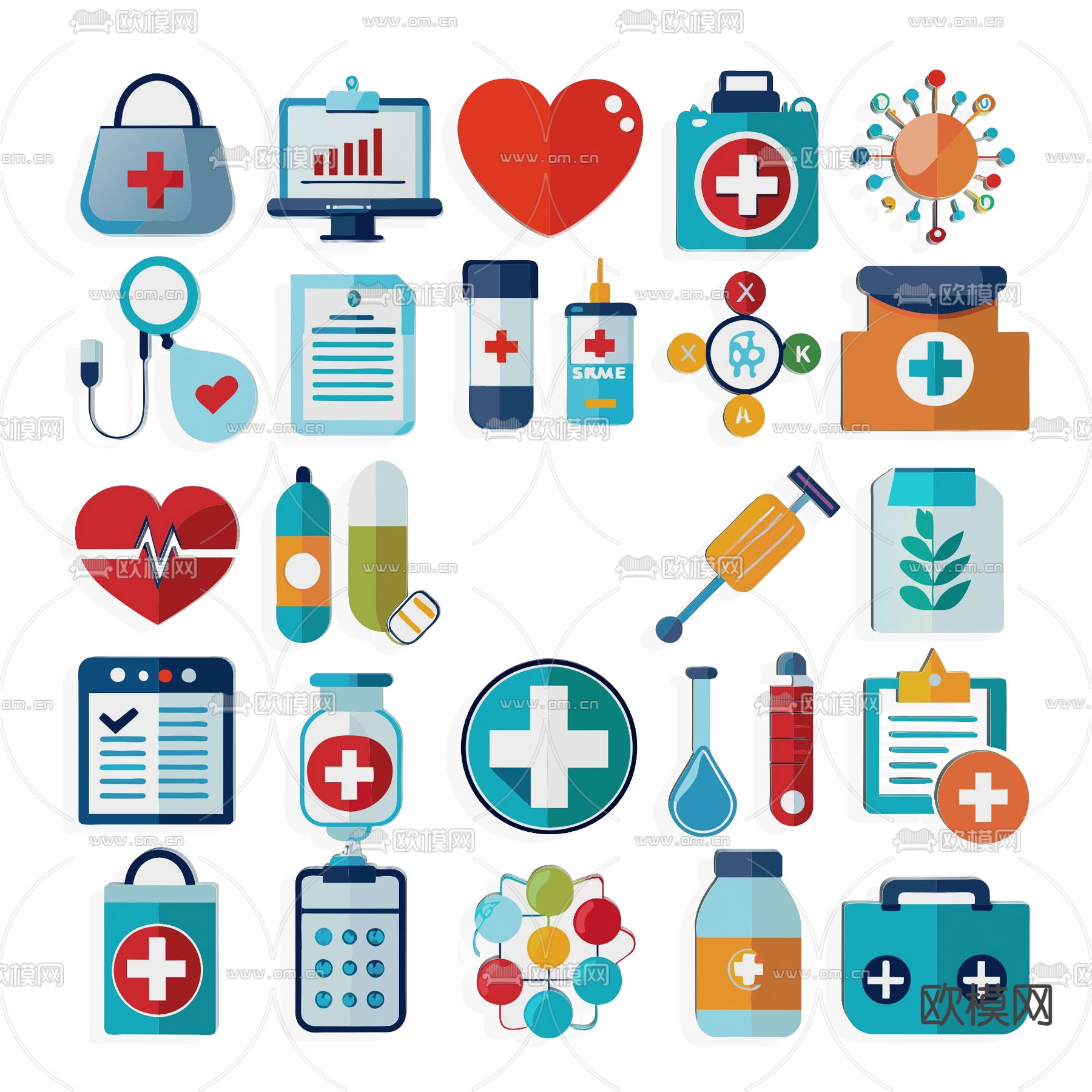 显微镜 医疗图标 卫生 急救su模型下载（渲染图2）