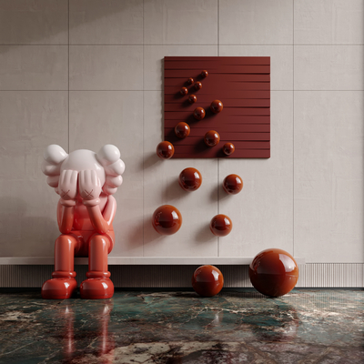  现代雕塑摆件 KWAS雕塑su模型 