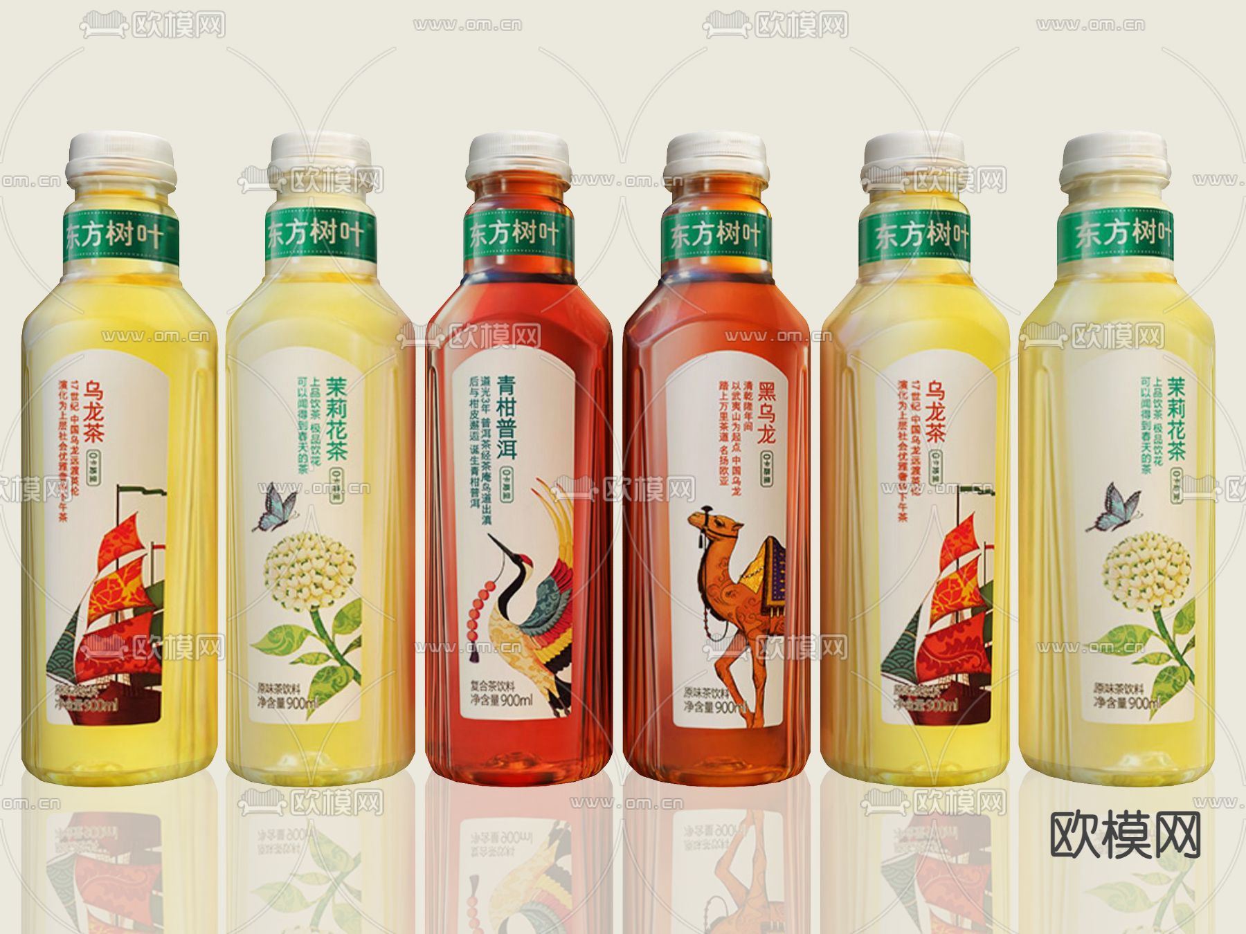 东方树叶 饮料 汽水su模型下载（渲染图1）