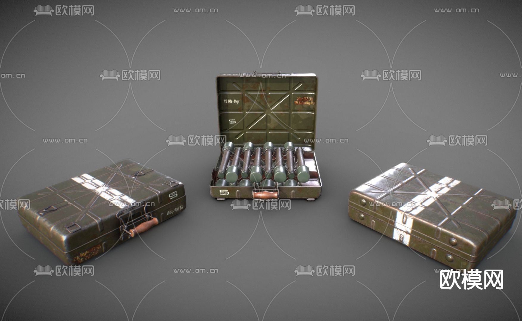 军事玩具 军用道具 手雷 手榴弹su模型下载（渲染图1）