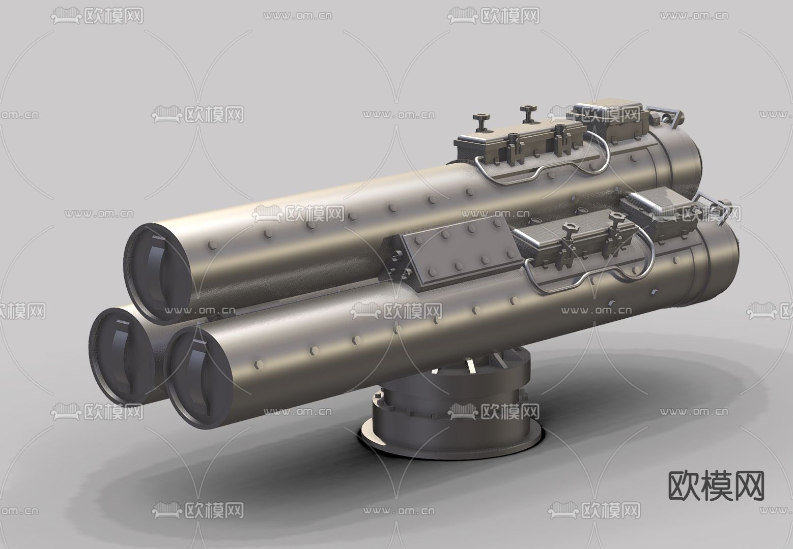 现代防空系统 导弹发射架 发射系统su模型下载（渲染图1）