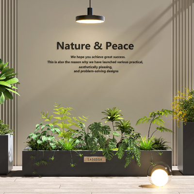  花池 花坛 植物堆su模型 