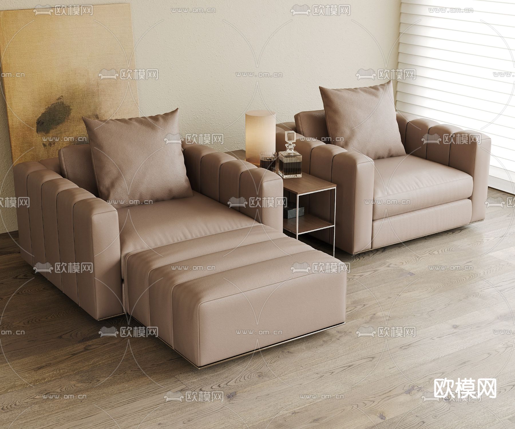 影院沙发 功能沙发 按摩椅 等候休息椅su模型下载（渲染图2）