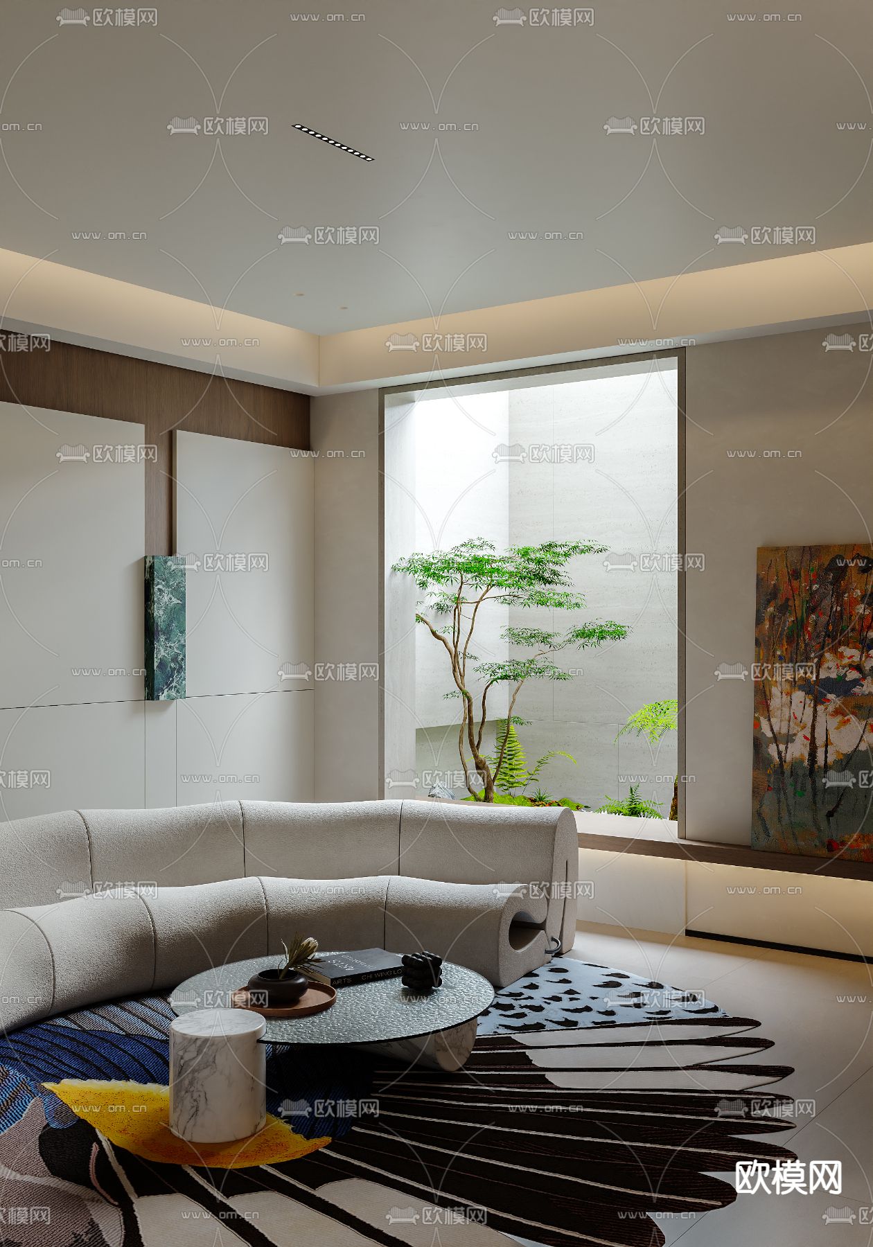 现代地下室 休闲室 品酒室3d模型下载（渲染图7）