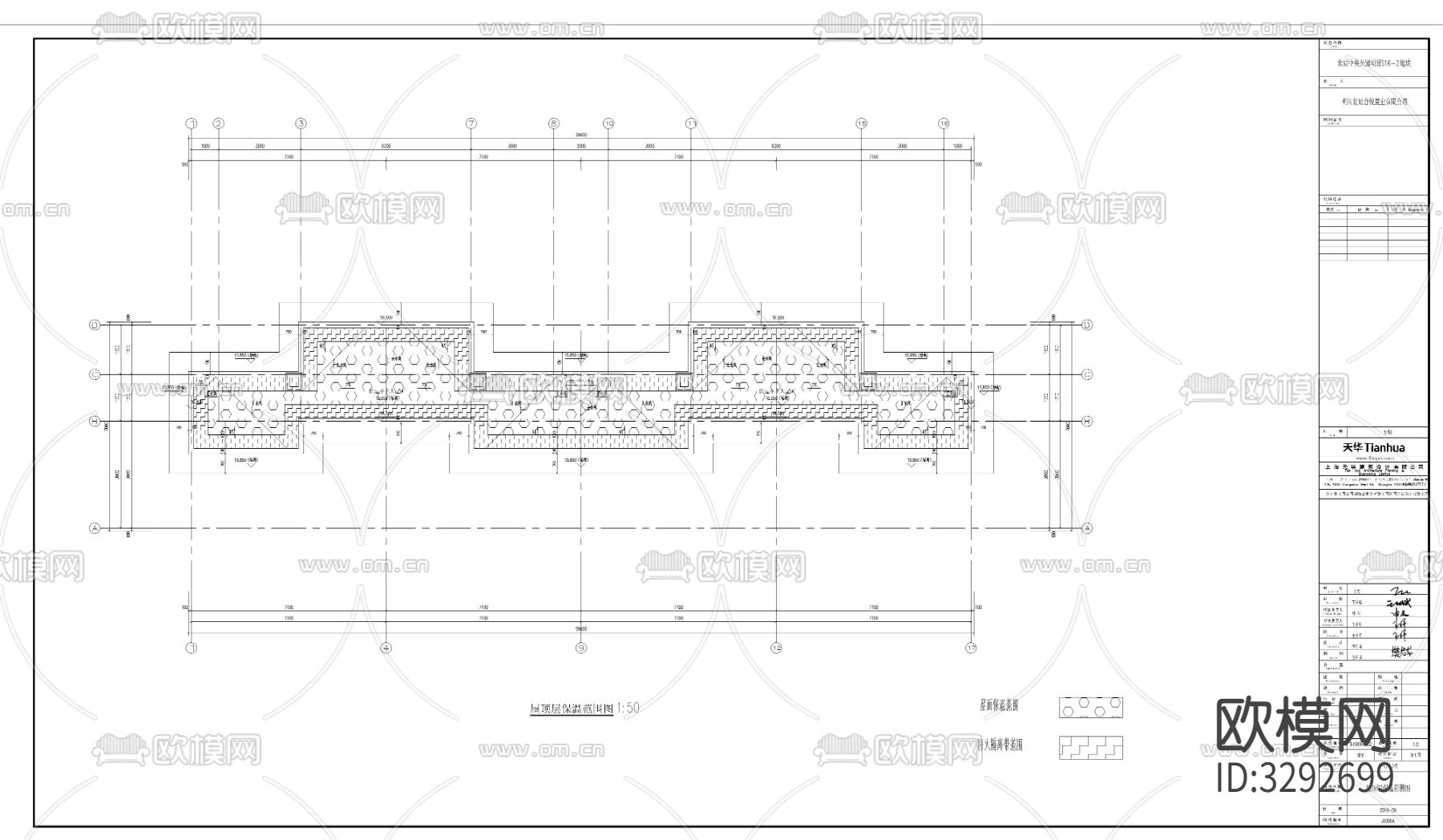 小区地块绿色建筑cad施工图下载（渲染图2）
