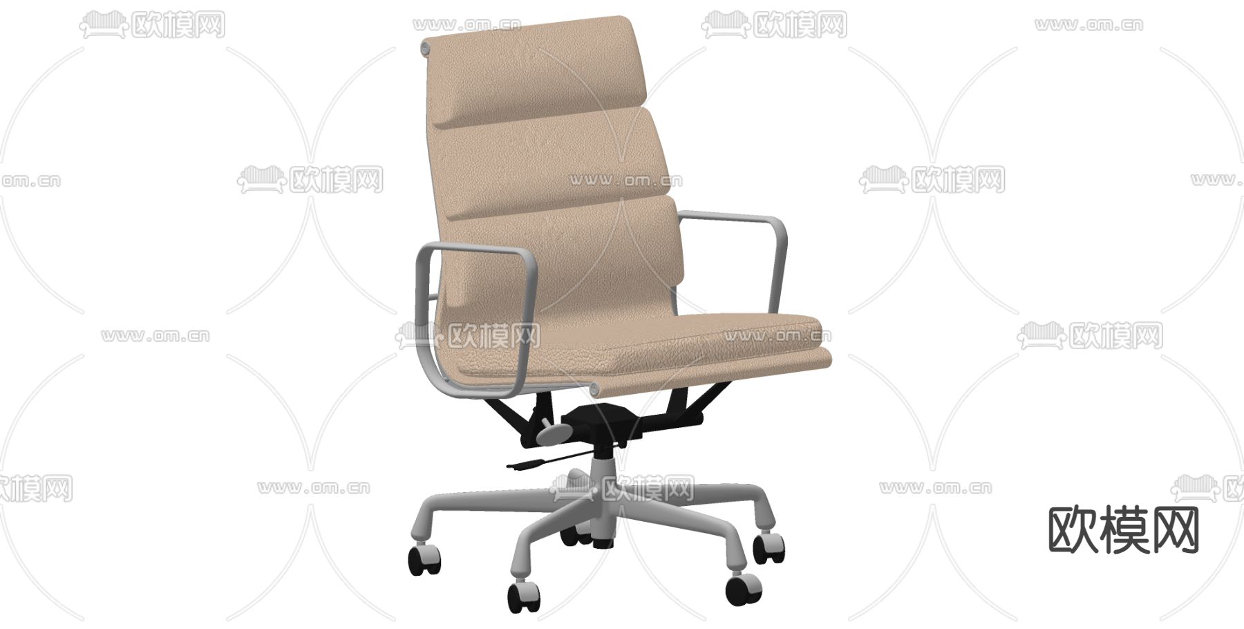 现代办公椅su模型下载（渲染图1）