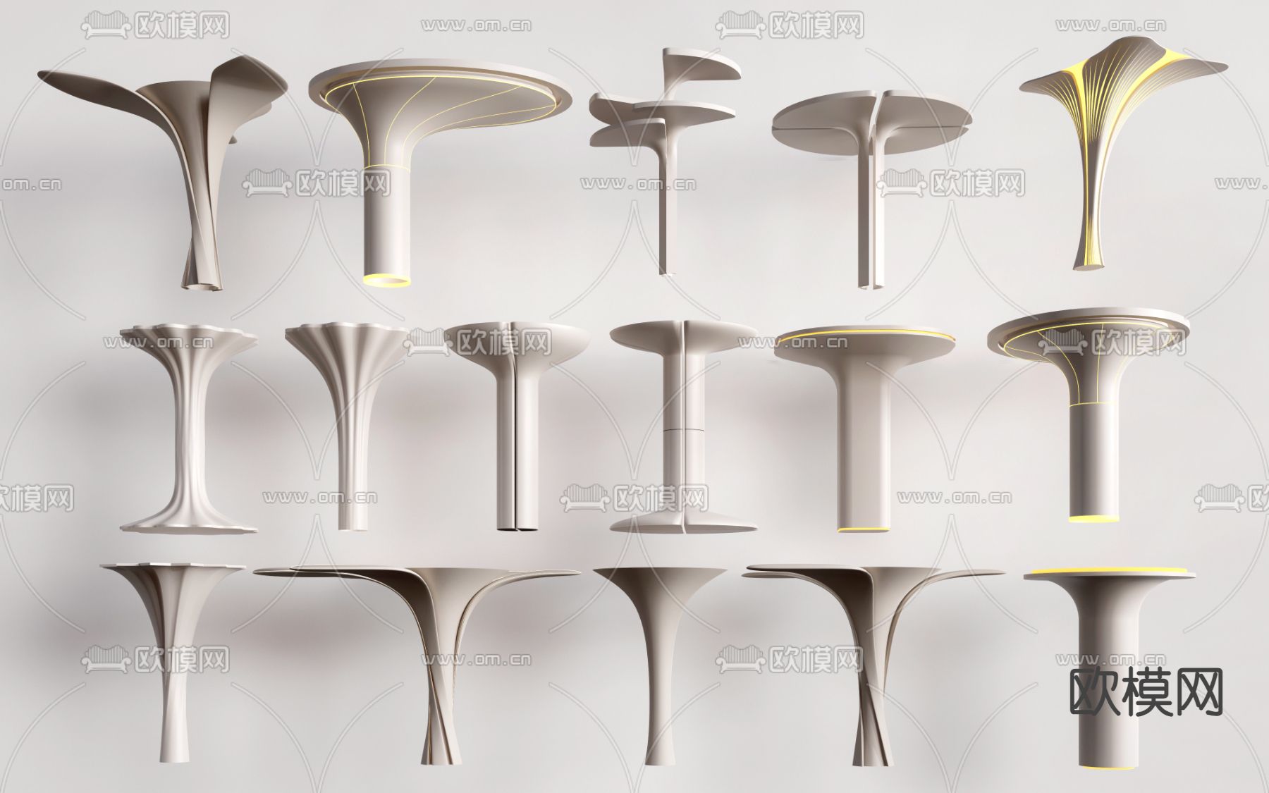 异形柱 造型柱 装饰柱 包柱 柱子su模型下载（渲染图1）