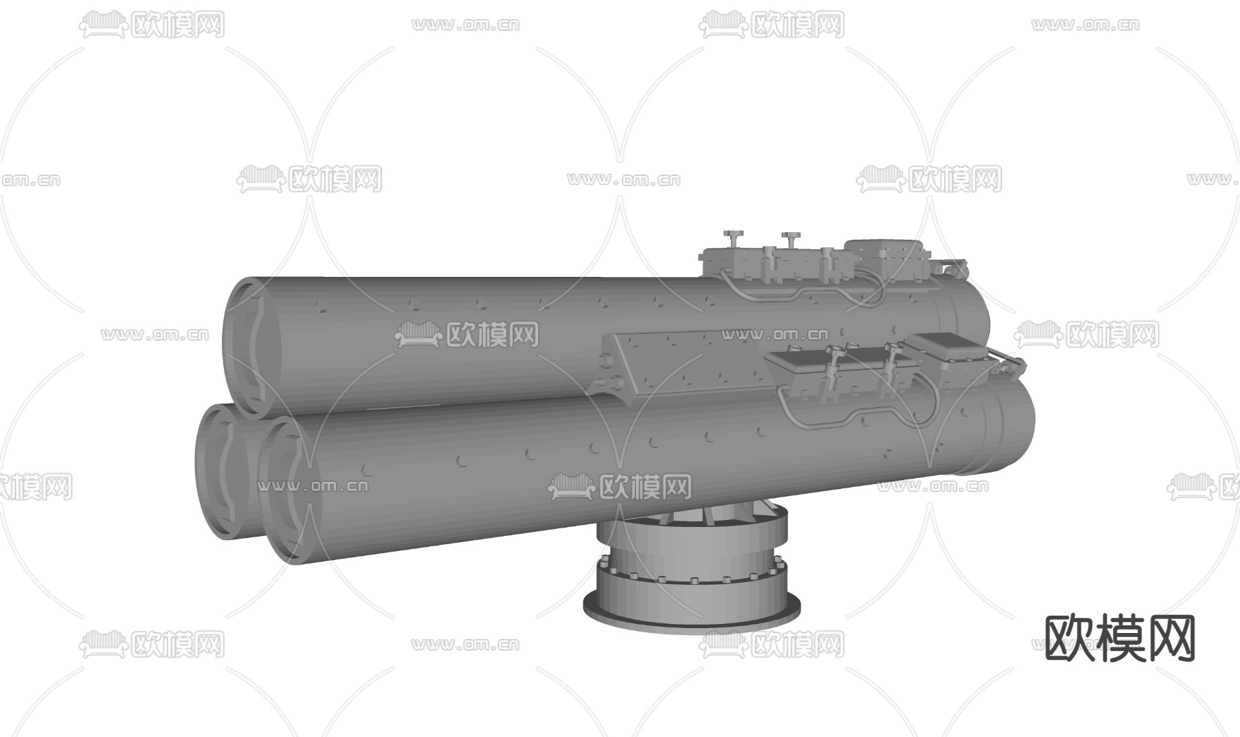 现代防空系统 导弹发射架 发射系统su模型下载（渲染图2）