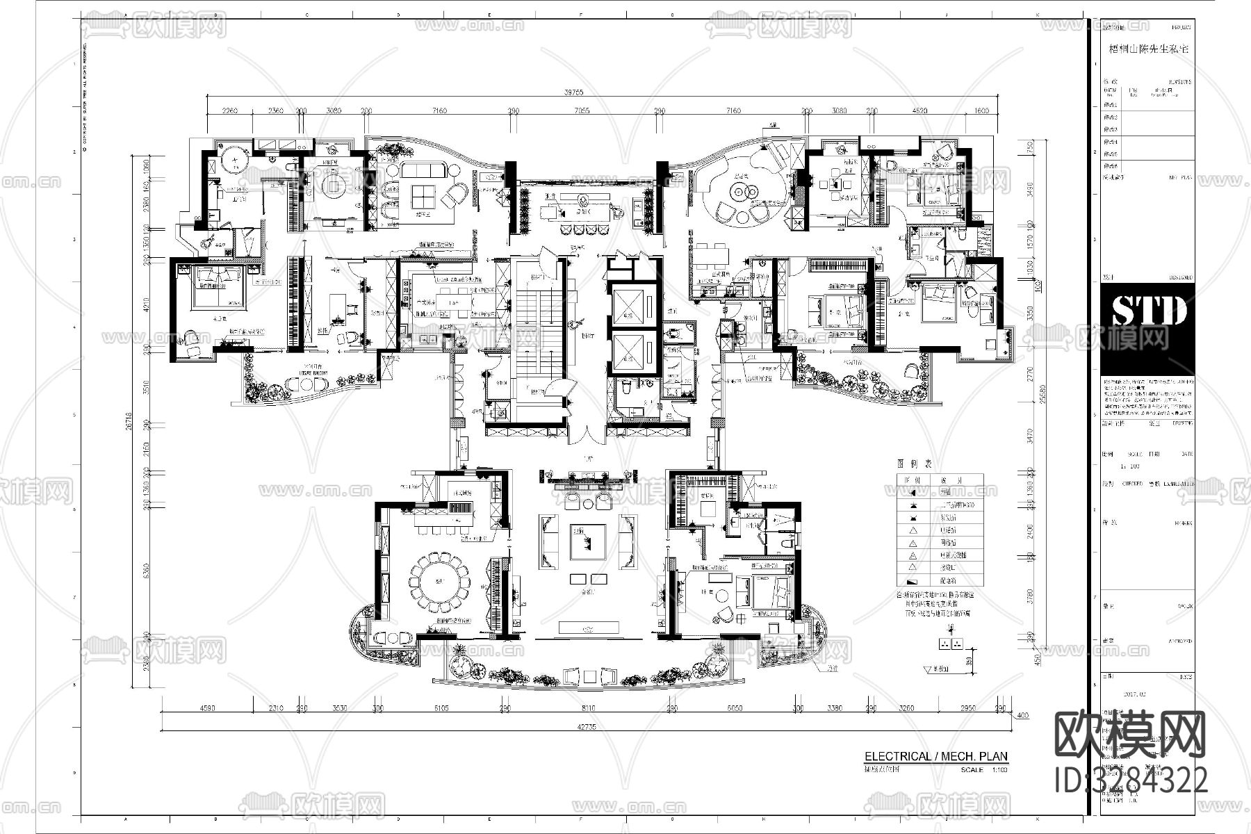 酒店客栈乡村改造装修设计cad图库下载（渲染图2）