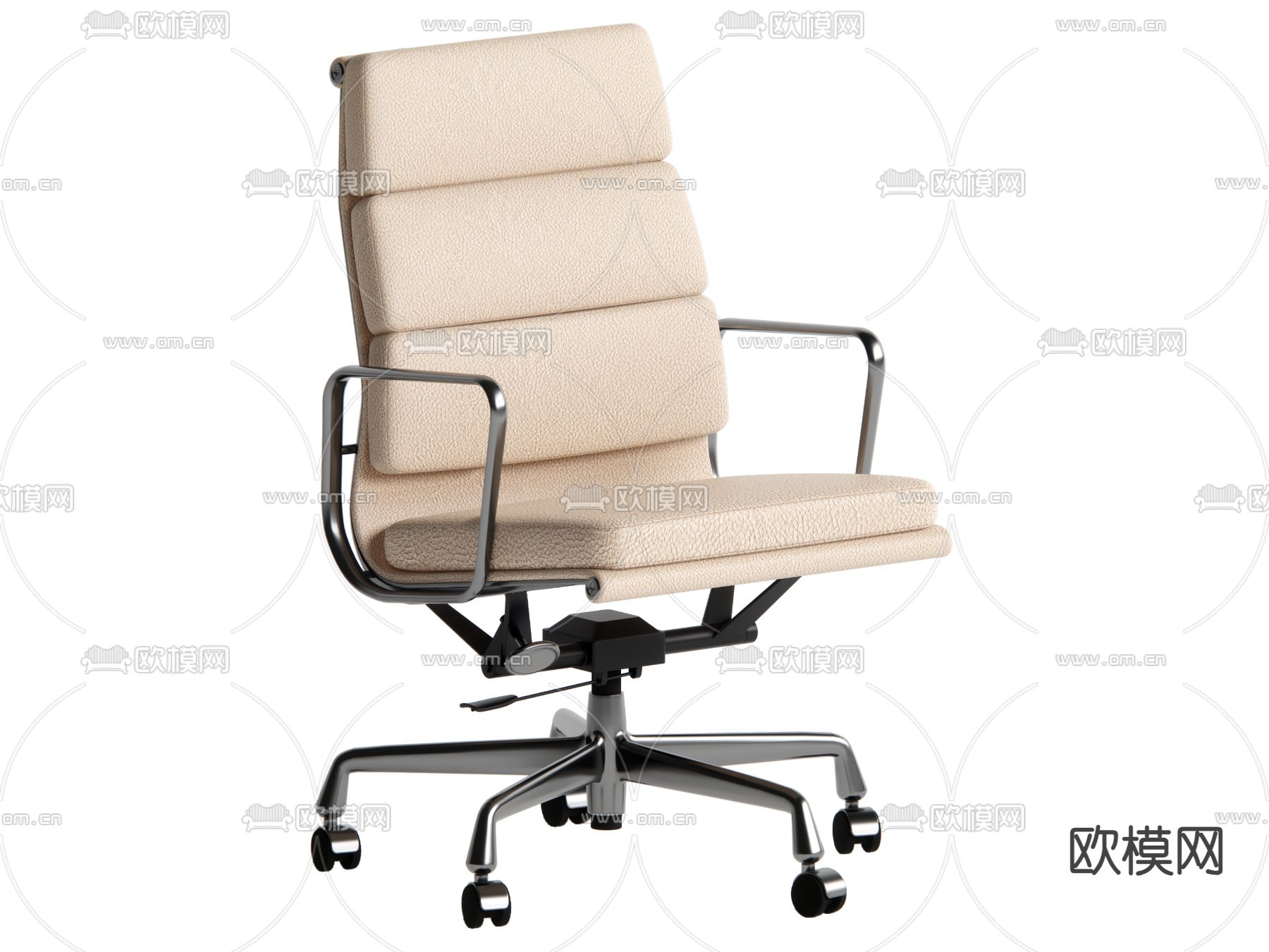 现代办公椅su模型下载（渲染图2）