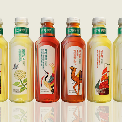  东方树叶 饮料 汽水su模型 