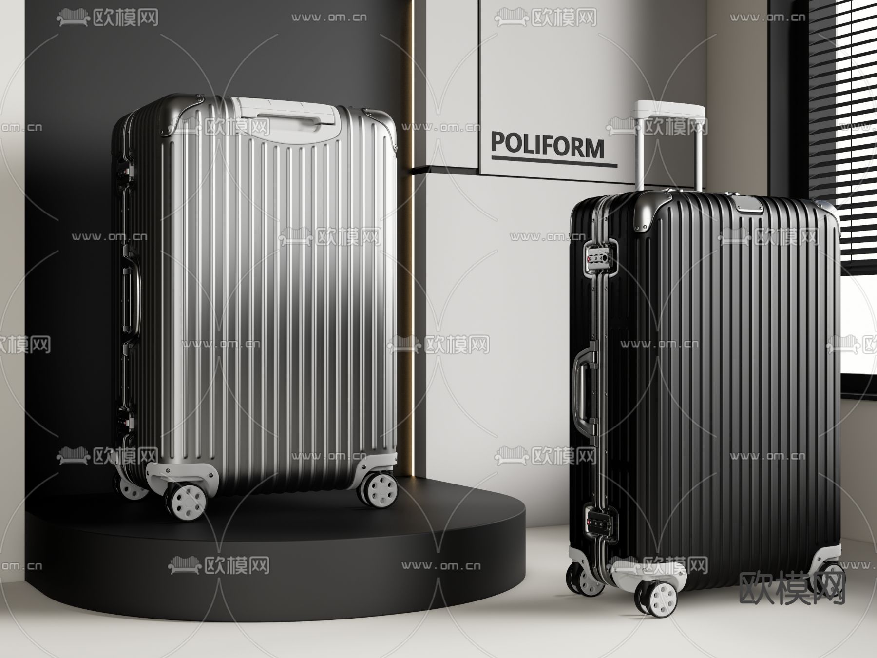POLIFORM 箱包 行李箱 拉杆箱3d模型下载