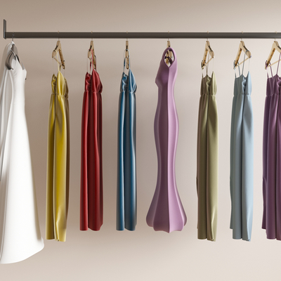  现代宴会礼服su模型 