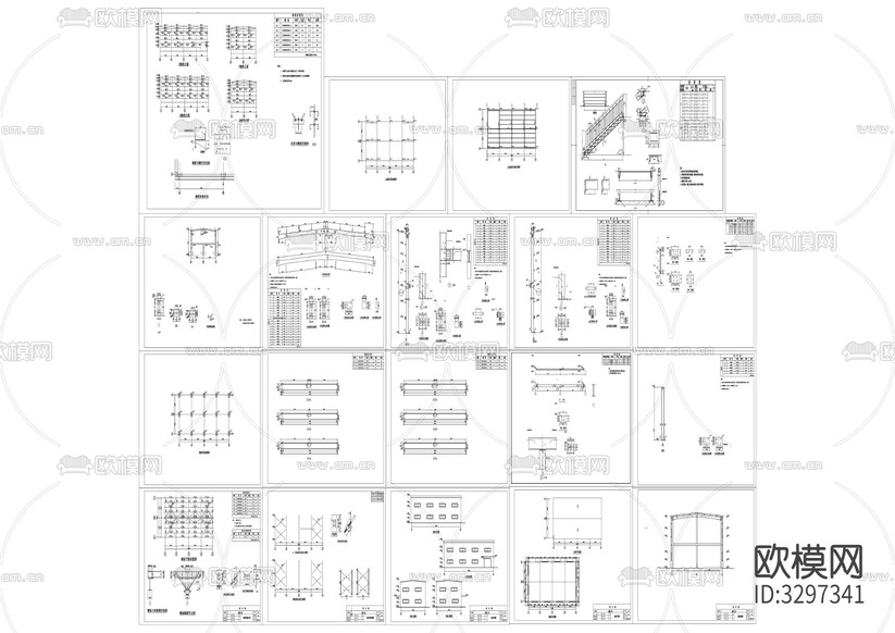 雙層廠房建筑CAD施工圖下載