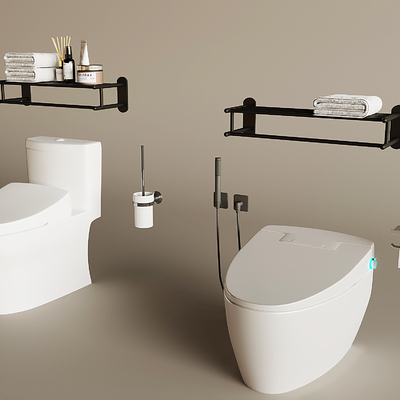  智能马桶 便器su模型 