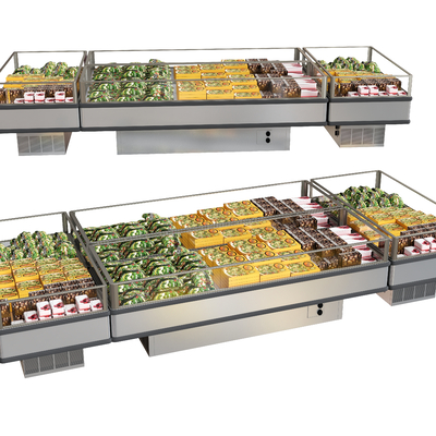  货架 超市冷藏柜su模型 