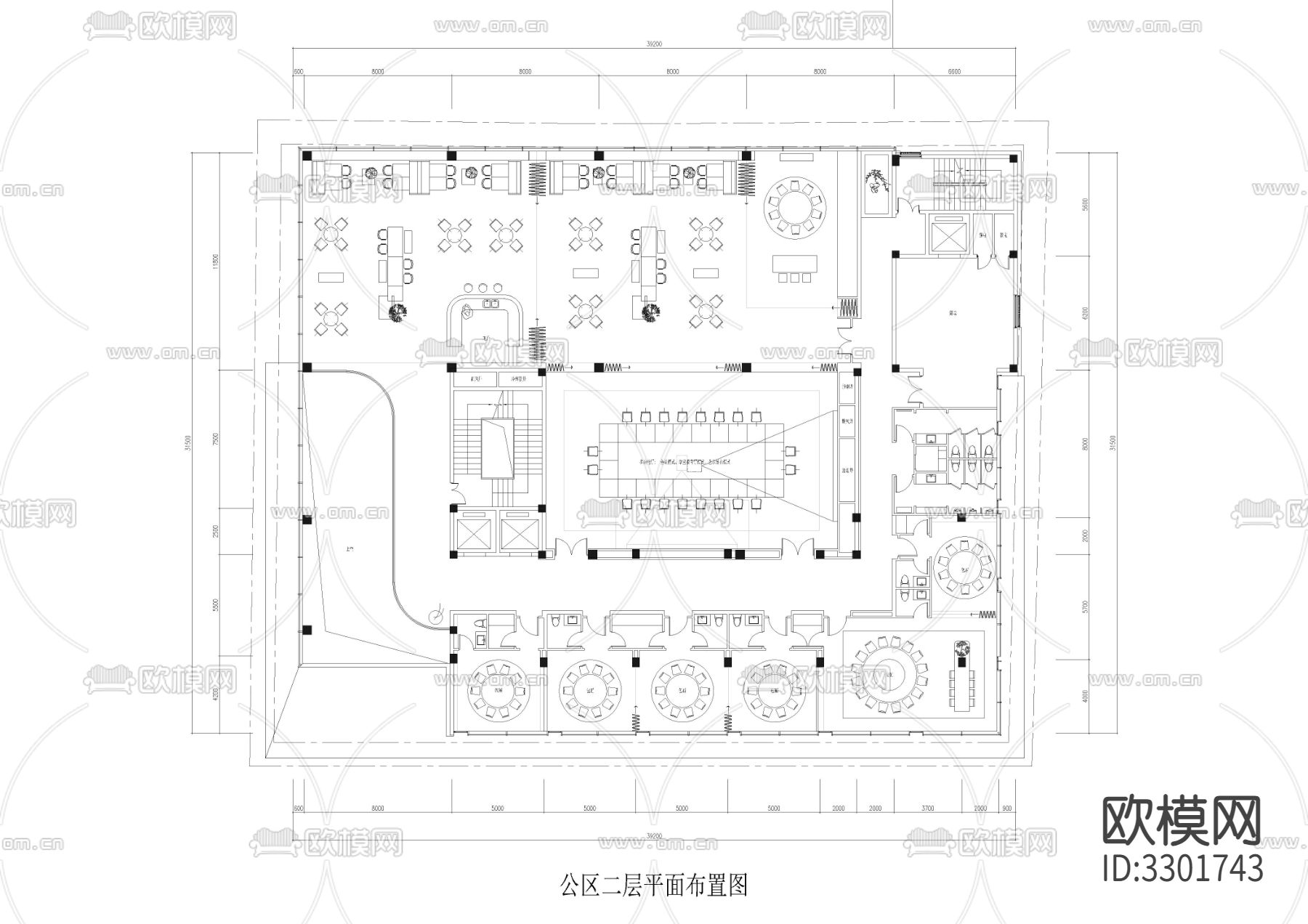 湖畔度假民宿酒店方案cad施工图下载（渲染图2）
