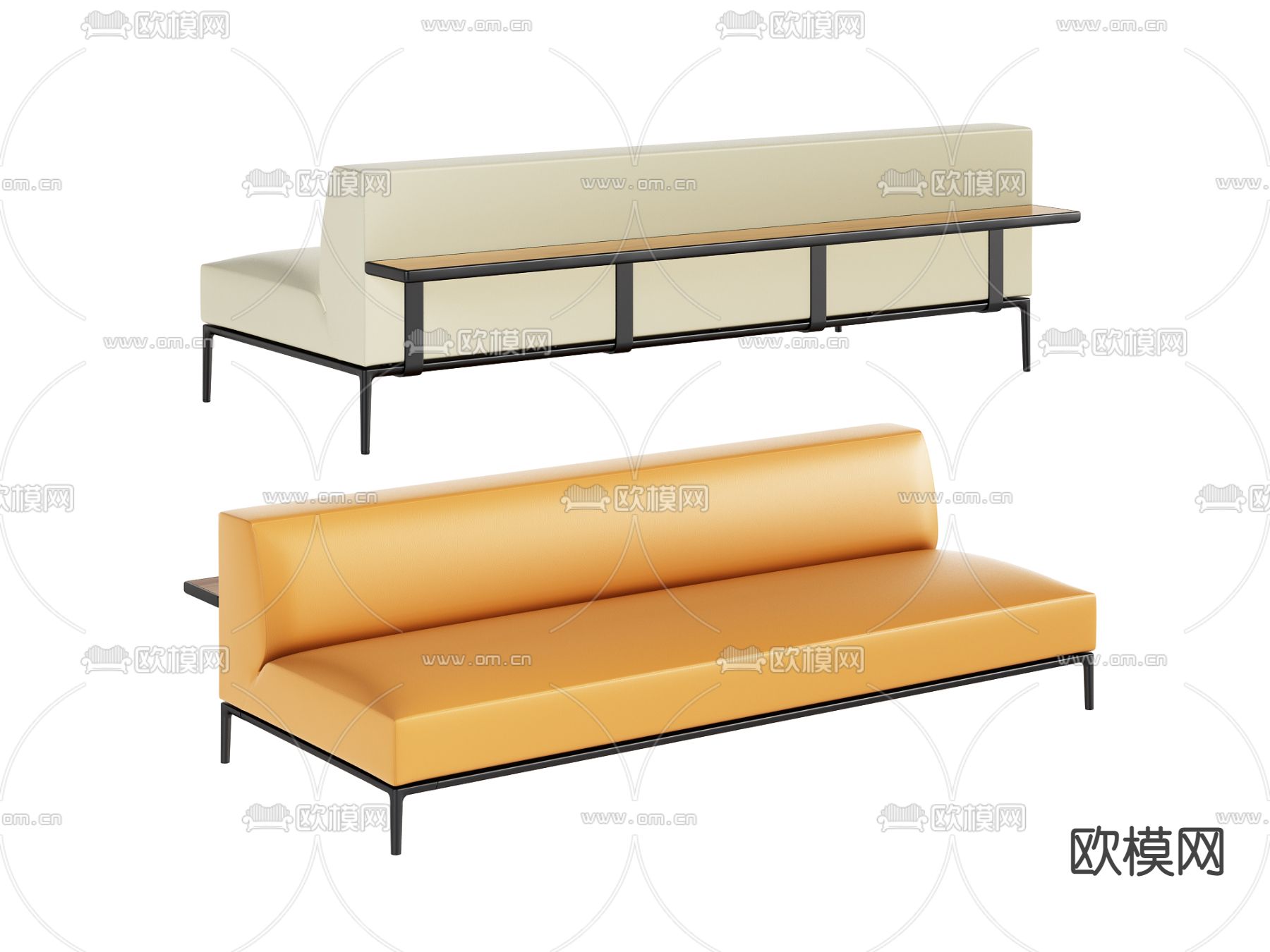 现代休闲沙发3d模型下载