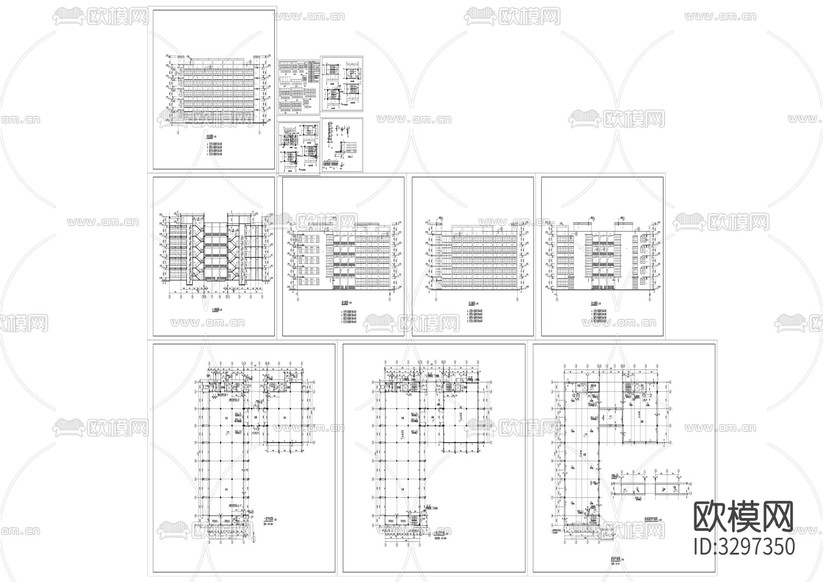現(xiàn)代廠(chǎng)房建筑CAD施工圖下載