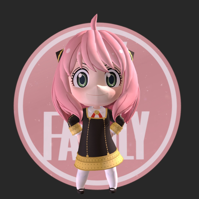  间谍过家家 Q版手办su模型 