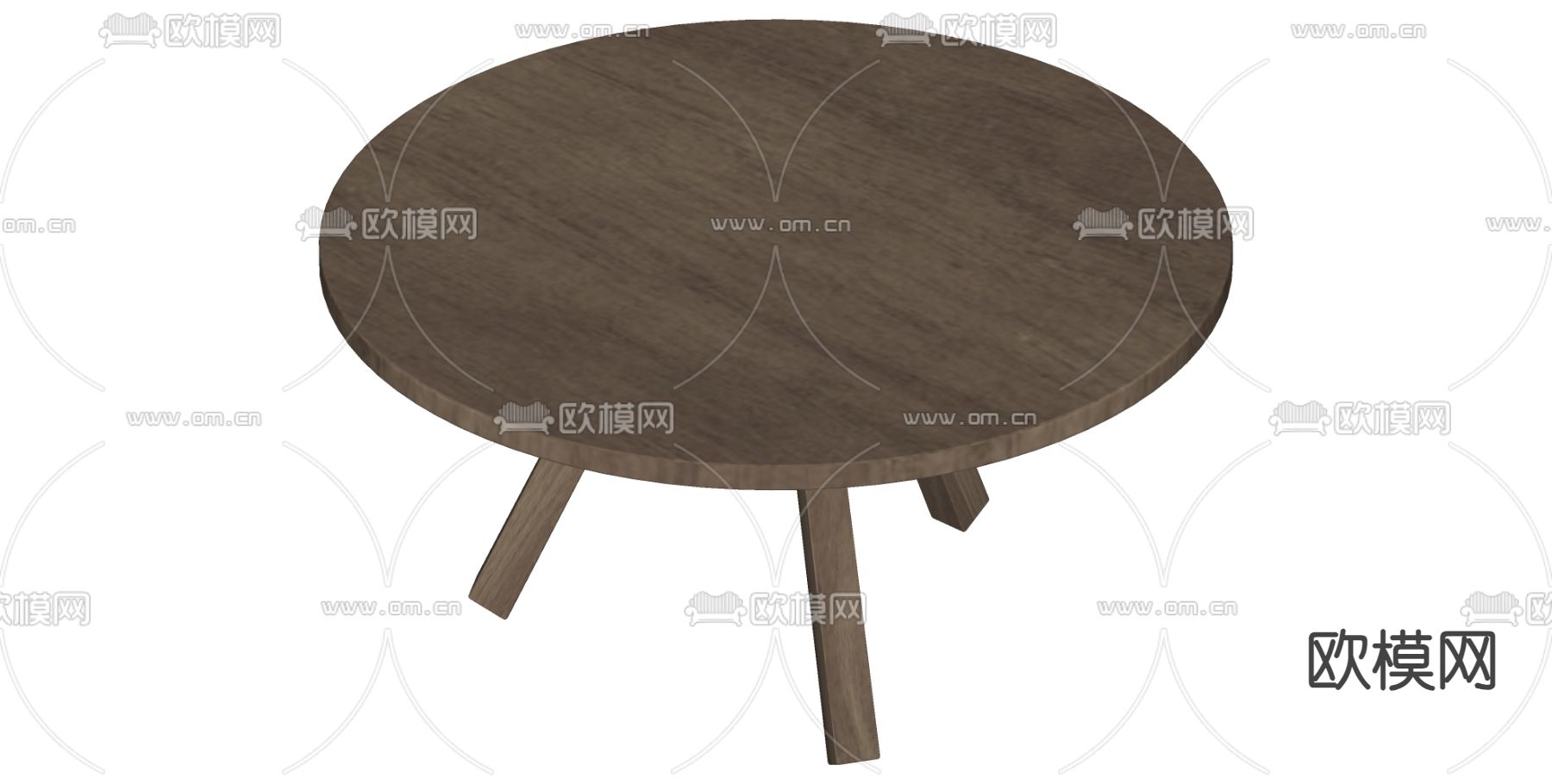 侘寂风茶几su模型下载（渲染图1）