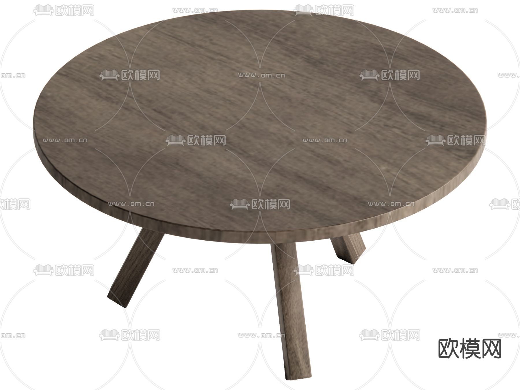 侘寂风茶几su模型下载（渲染图2）