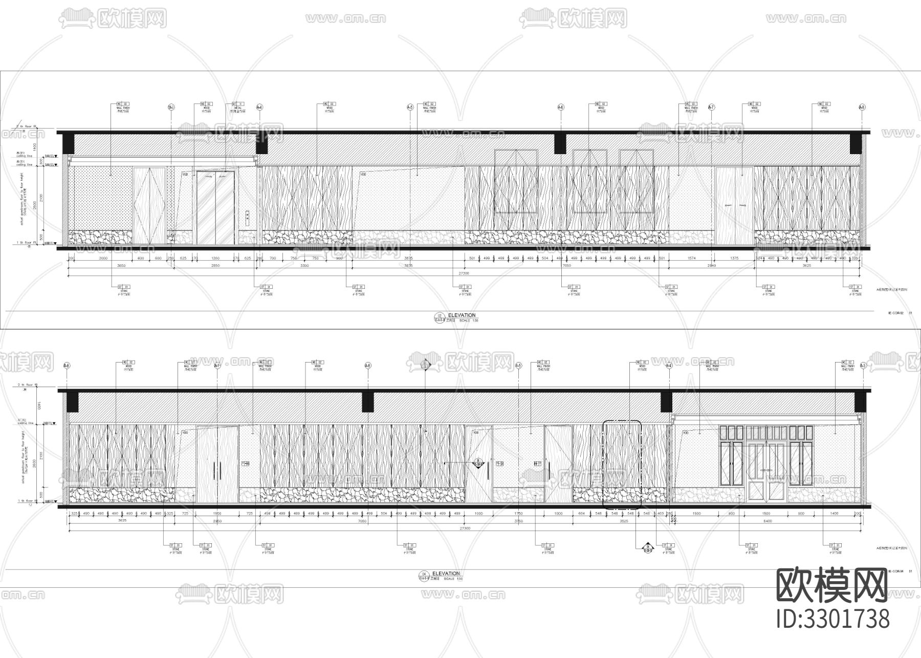 度假民宿别墅酒店cad施工图下载（渲染图5）