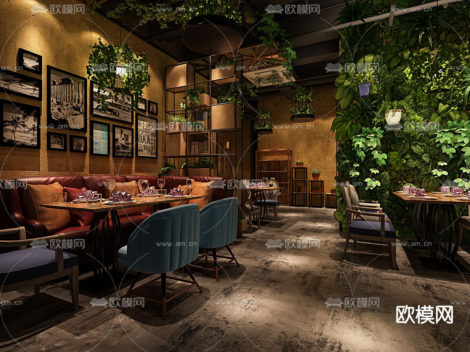 北欧音乐餐厅 酒吧3d模型下载（渲染图5）