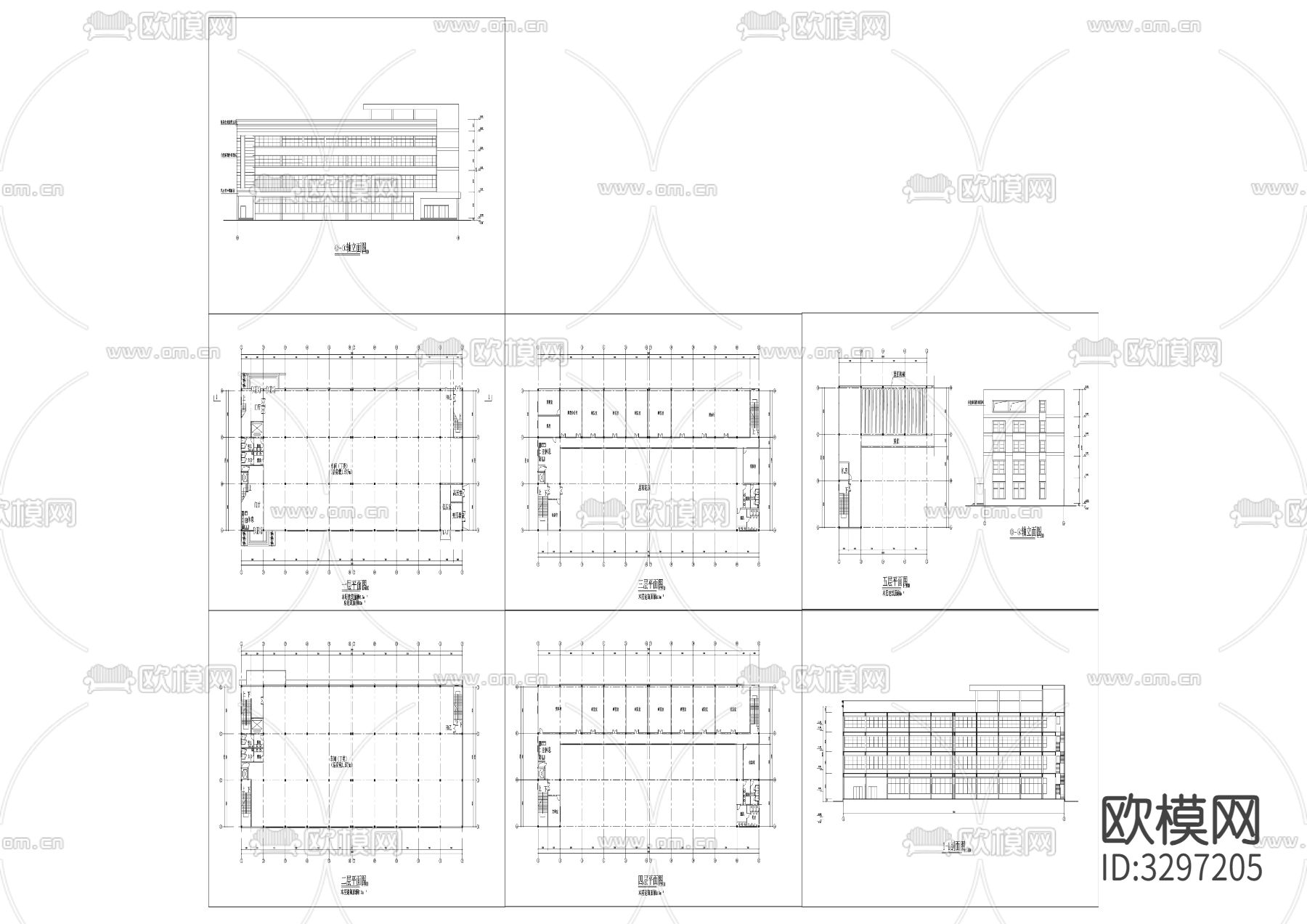 25厂房cad平面图下载