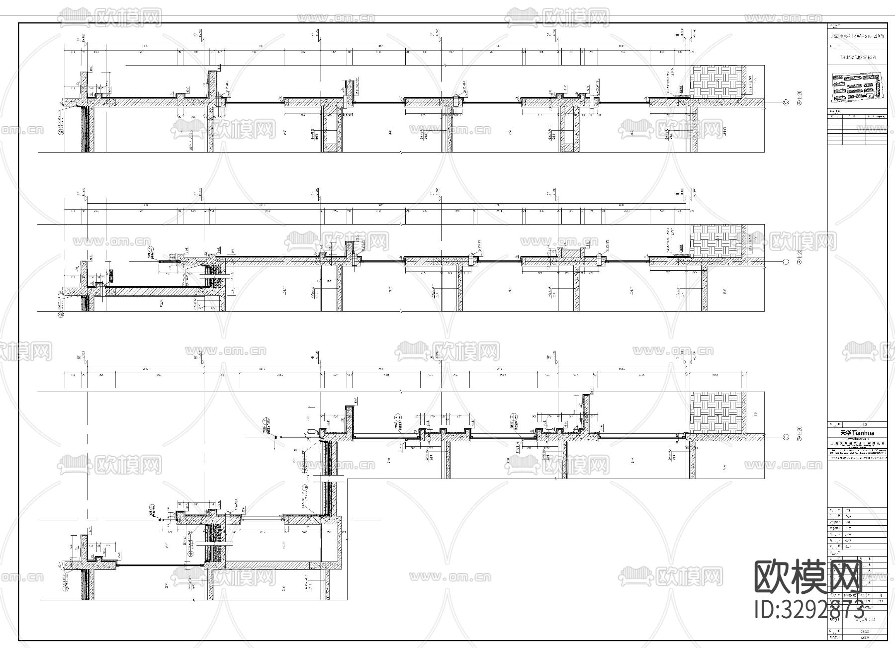 住宅楼墙身cad大样下载（渲染图6）