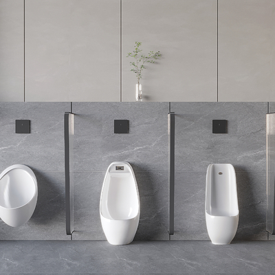  小便斗 小便池 尿斗 干手器su模型 