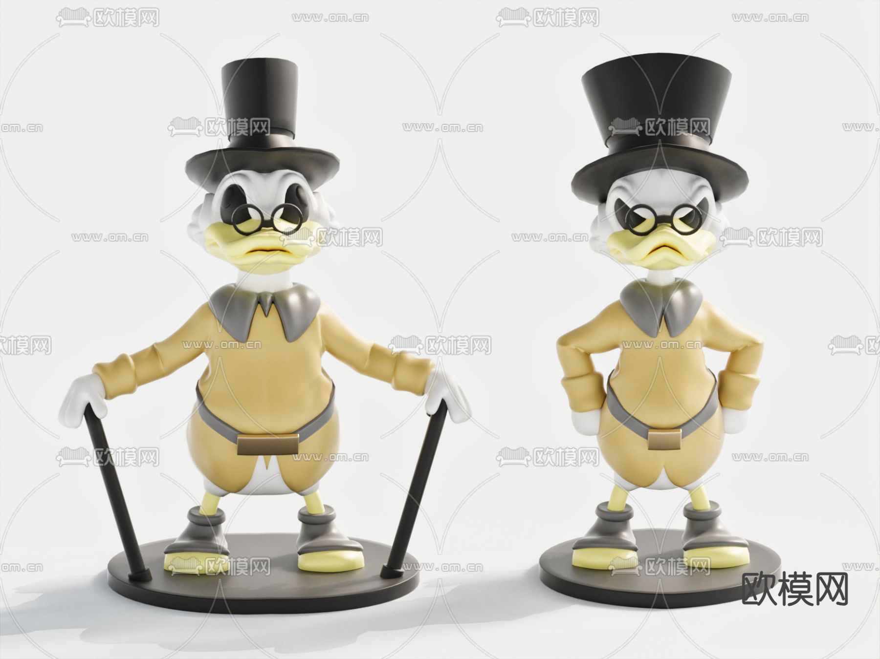 唐老鸭手办 公仔 玩偶摆件3d模型下载