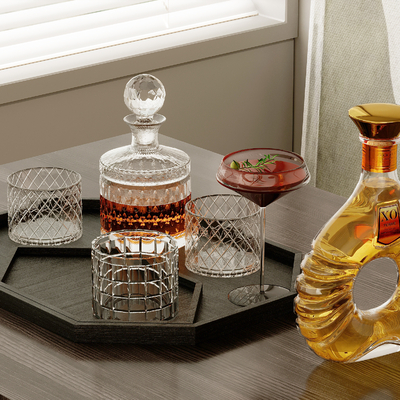  红酒 酒瓶 洋酒su模型 