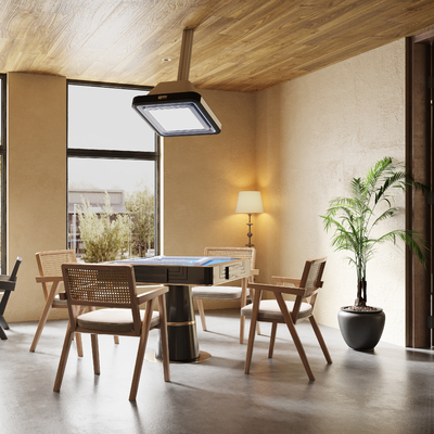  侘寂风棋牌室su模型 