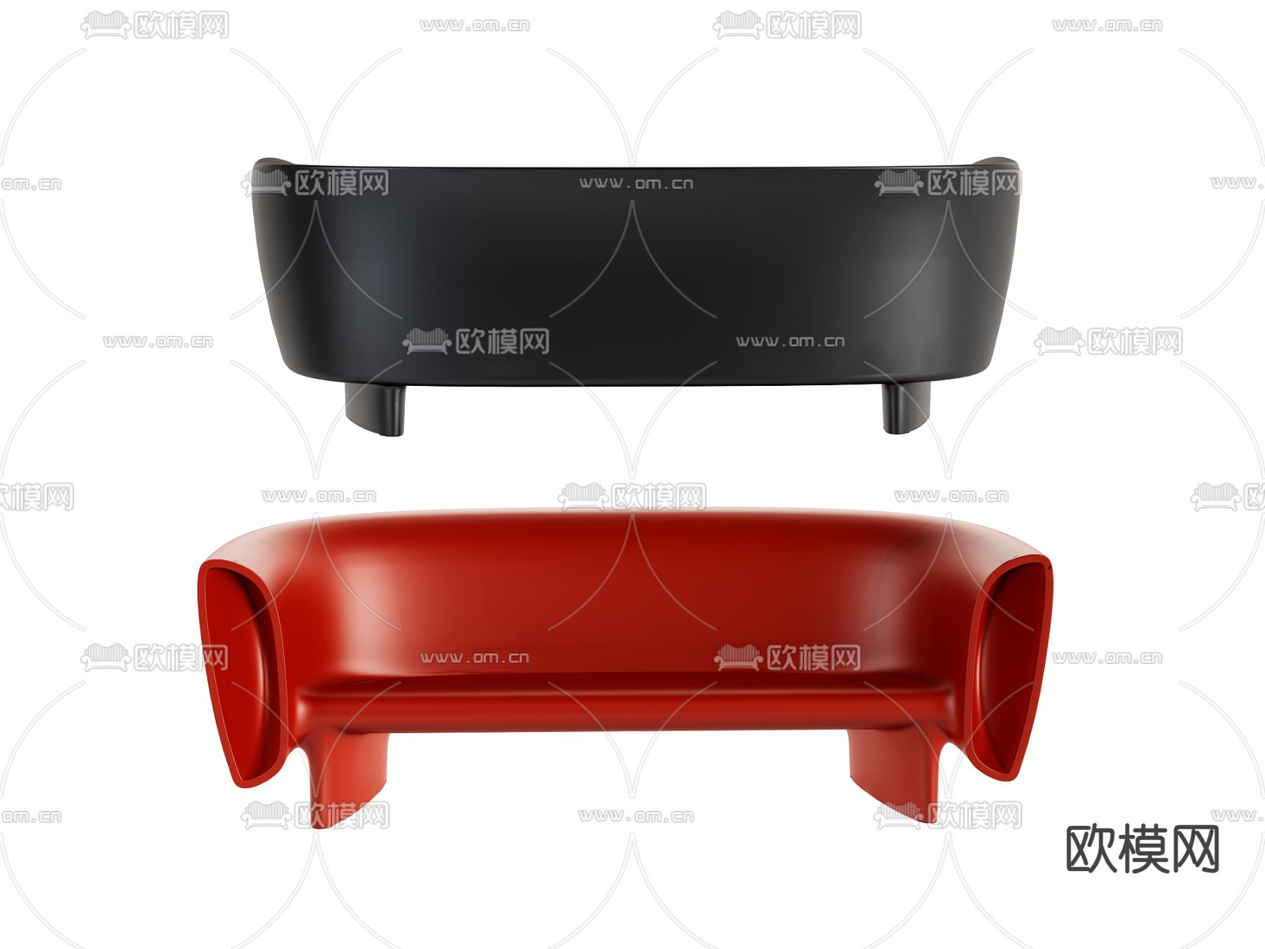 双人沙发3d模型下载