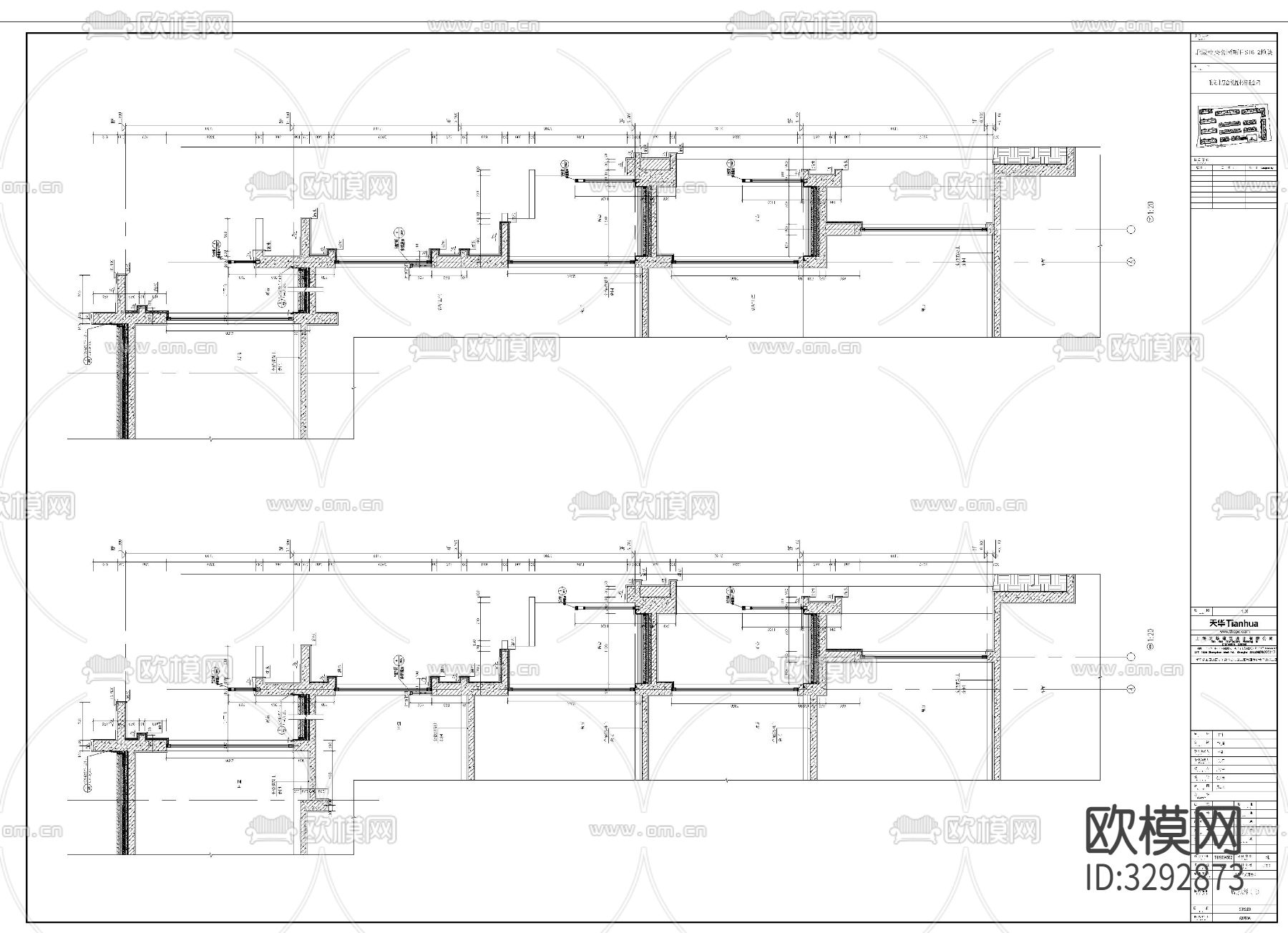 住宅楼墙身cad大样下载（渲染图5）