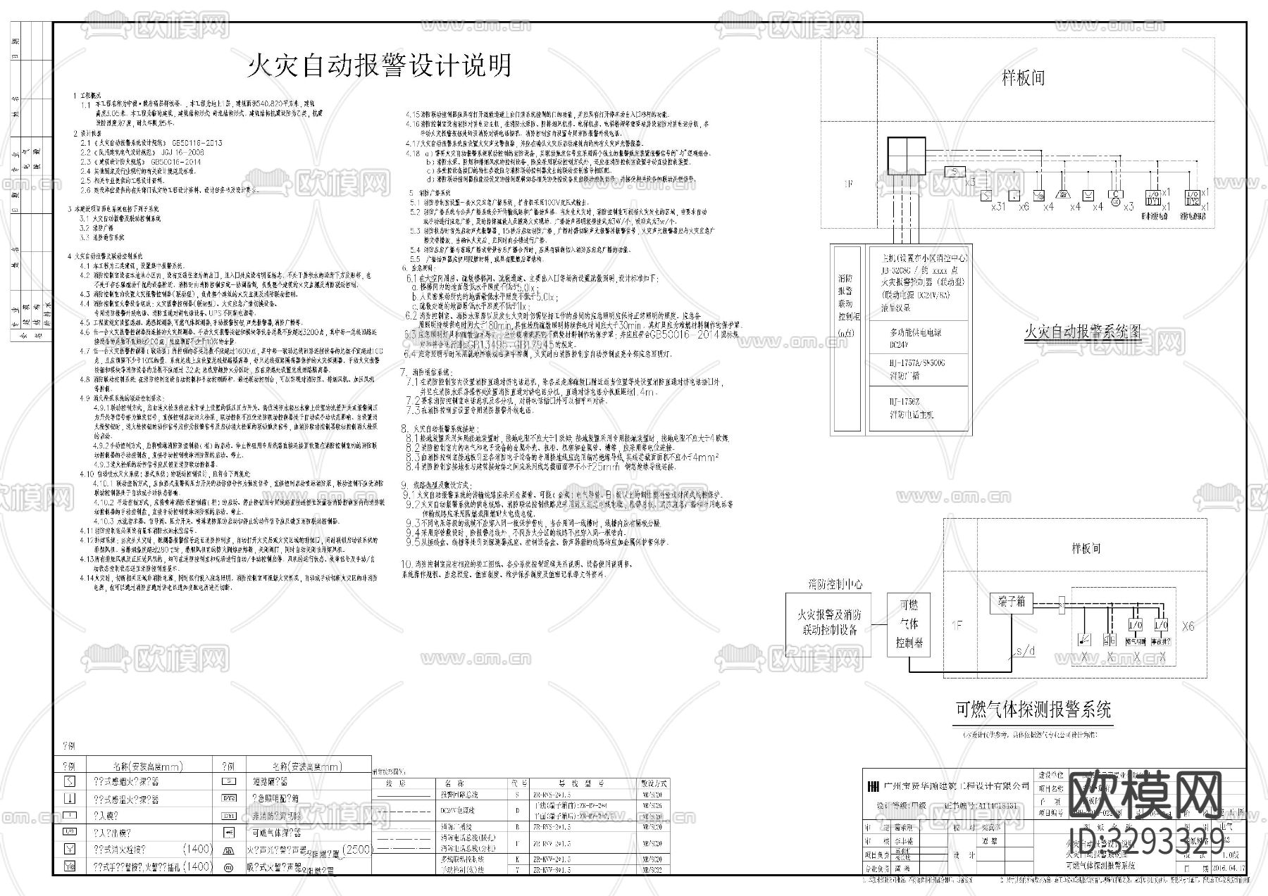 小区高层样板房cad电气施工图下载（渲染图1）